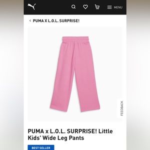 🆕 PUMA x LOL Surprise! Sugar & Spice pants, sz 6